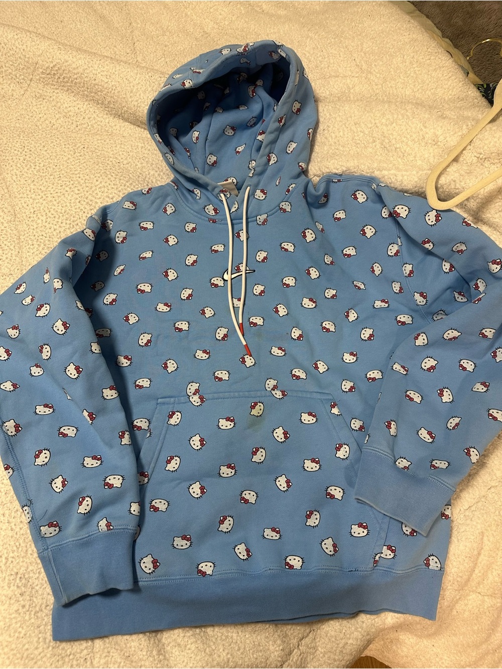 Nike Blue Hello Kitty Allover Pullover Hoodie